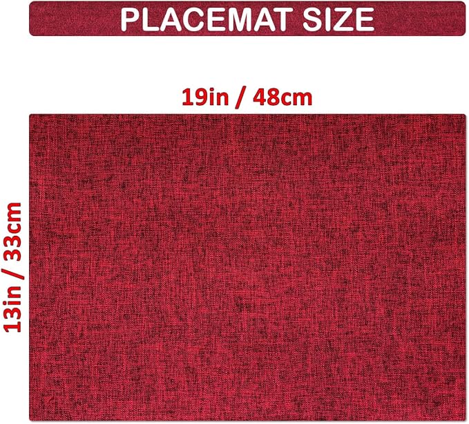 Placemat Set-Washable Place Mats - Image 5