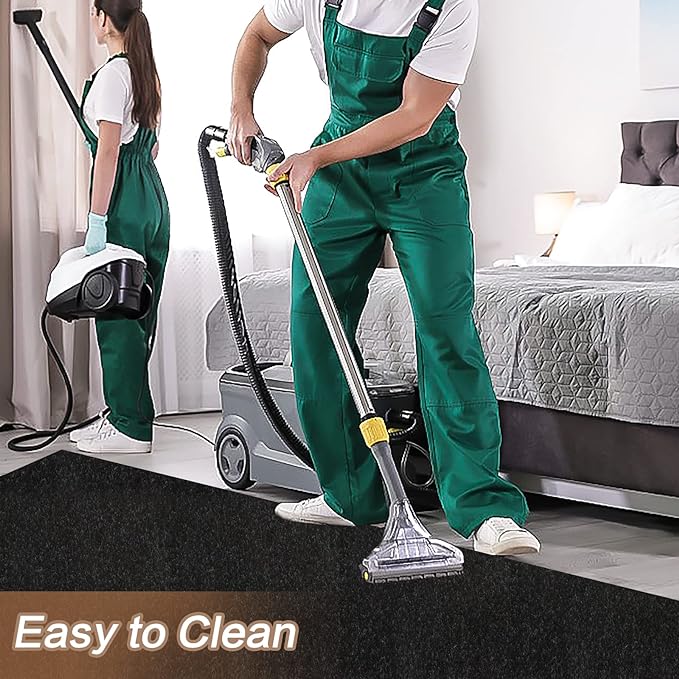 2' x 40' Runner Rugs with Rubber Backing, Indoor Outdoor Utility Carpet Runner - Image 5