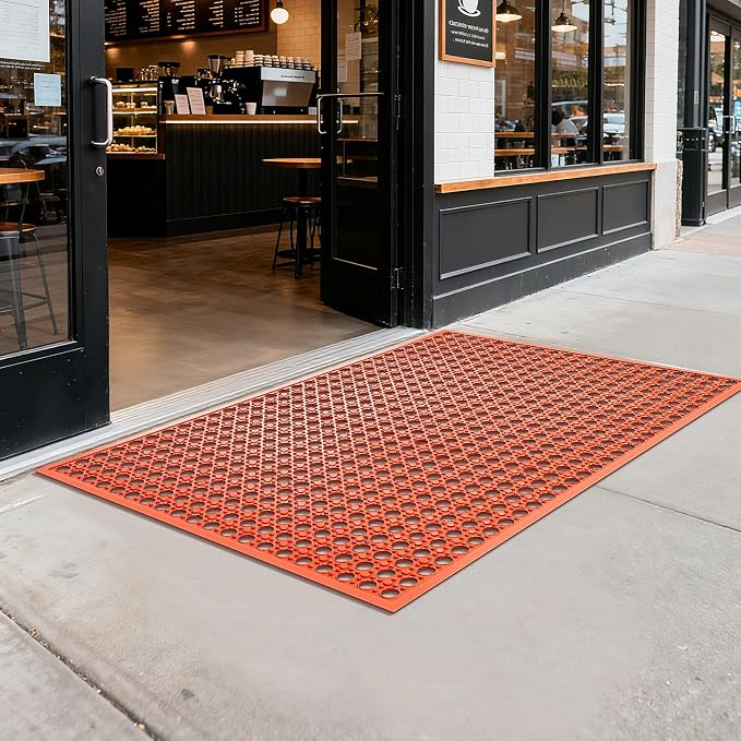 Outdoor Rubber Mat Kitchen Anti-Fatigue Entrance Floor Mats Commercial - Image 5