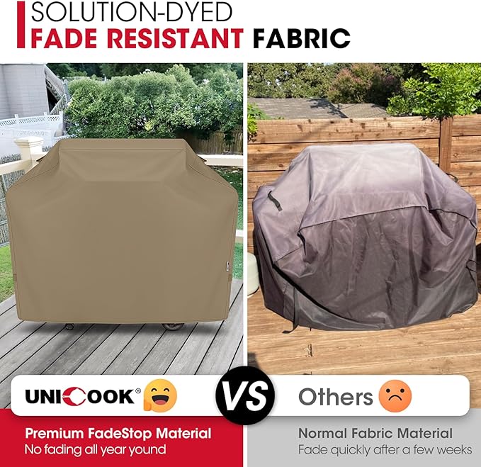 Unicook Grill Cover 60 Inch, Heavy Duty Waterproof Gas Grill Cover - Image 5