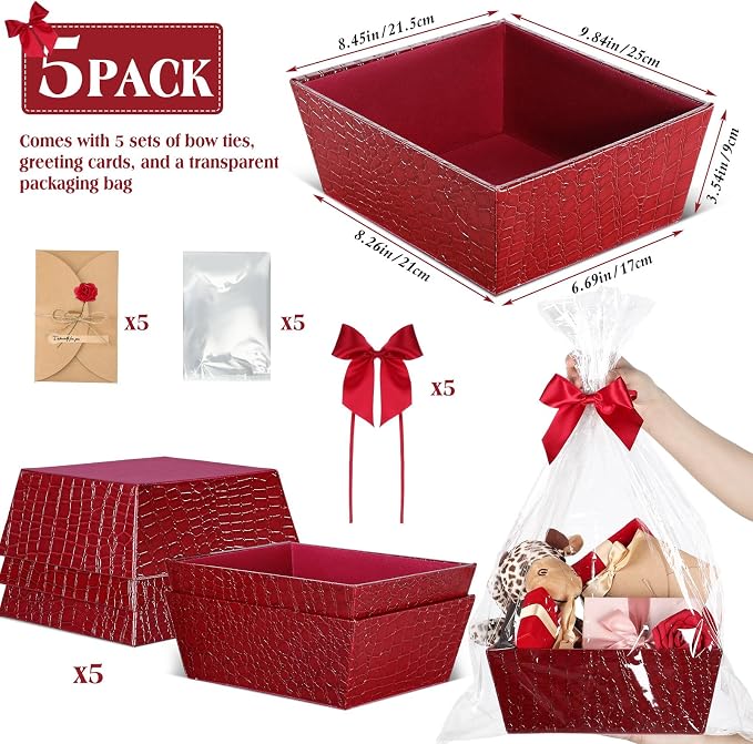 Wonderjune 20 Pcs Valentines Day Gift Baskets Empty To Fill Baskets - Image 2