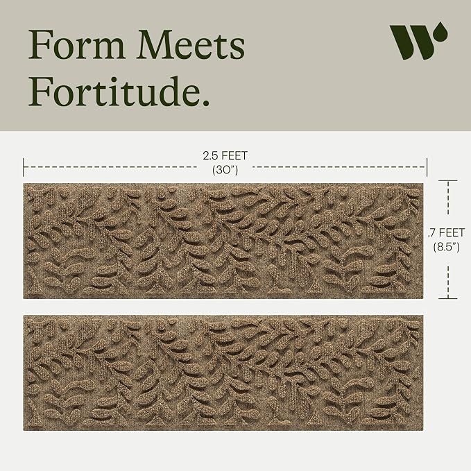 Bungalow Flooring Waterhog Stair Treads – 8 1/2 x 30 Inches, Water-Trapping - Image 3