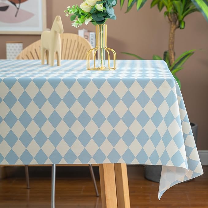 Square Table Cloth, 100% Waterproof Tablecloth Oil Proof Spill Proof Vinyl by Unknown