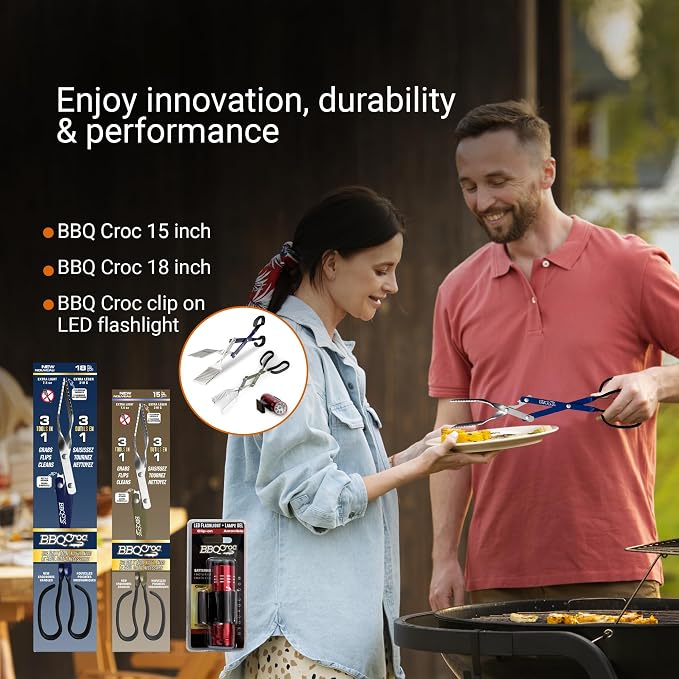 BBQ Croc 3-in-1 Barbecue Tool Pack - Image 2