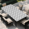 Rectangle Table Cloth Cover Waterproof Elastic Fitted Polyester Fitted by Unknown