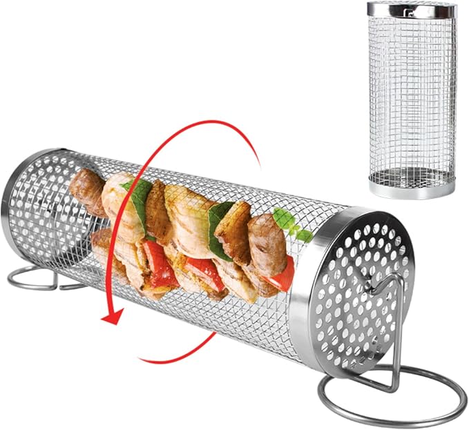Rolling grilling basket set of-2 Perfect by Unknown