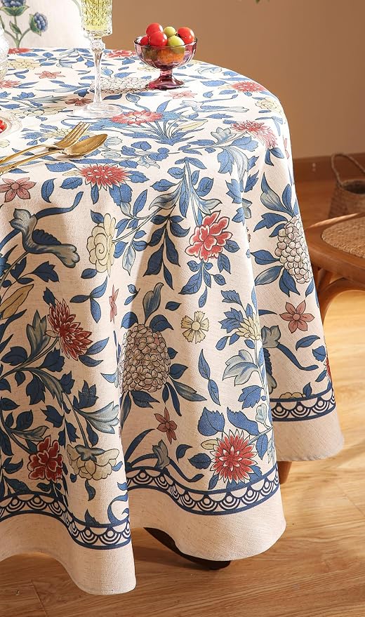 patdrea Designer Blue Tablecloth - Image 8