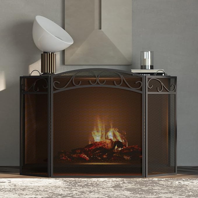 Fire Beauty Fireplace Screen 3 Panel - Image 3