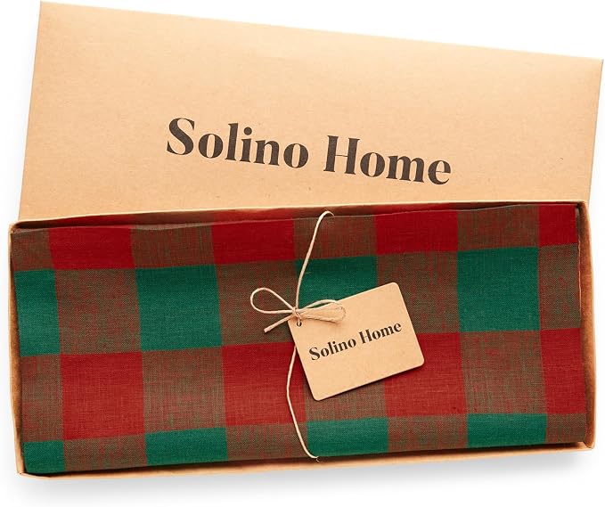 Solino Home Linen Checkered Table Runners 90 Inches Long - Image 5