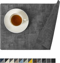 Romanstile Reversible Vinyl Placemats Set of 4, Faux Leather 100% Waterproof by Romanstile