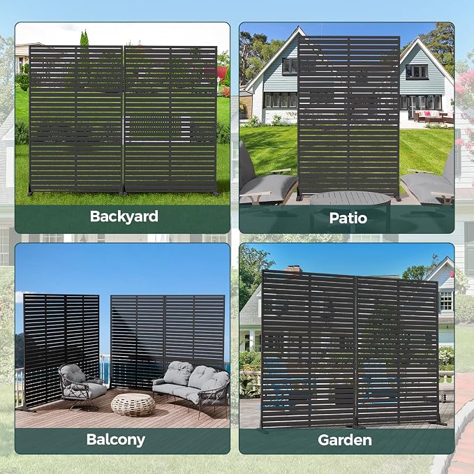 Privacy Fence Screen Outdoor Freestanding Privacy Panel, Room/Garden Divider - Image 7