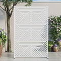 Casaphoria 72" H x 47" W Metal Outdoor Privacy Screen, Freestanding Decorative by Casaphoria