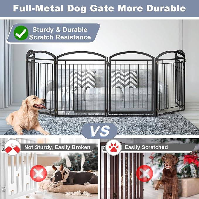 Full Metal Free Standing Dog Gate - Image 2