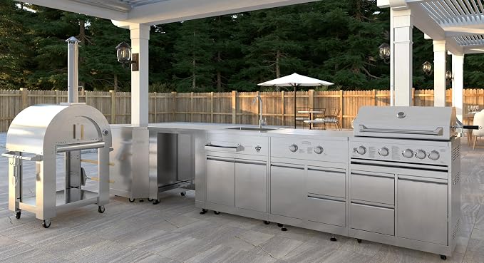 KoolMore Outdoor Kitchen 30 in. BBQ Liquid Propane Grill - Image 3