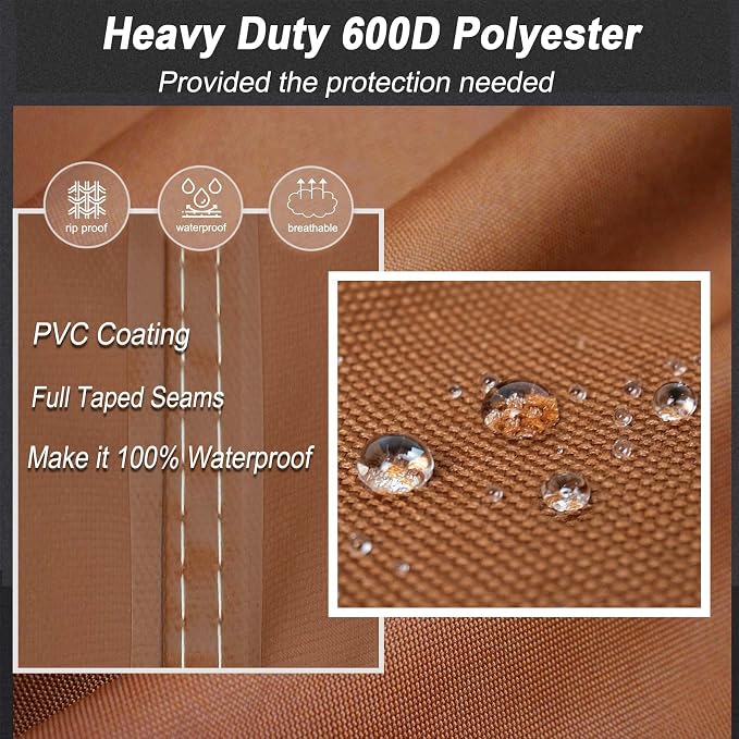 NettyPro Grill Cover for Outdoor Grill 64 inch, Waterproof Heavy Duty Gas BBQ - Image 2