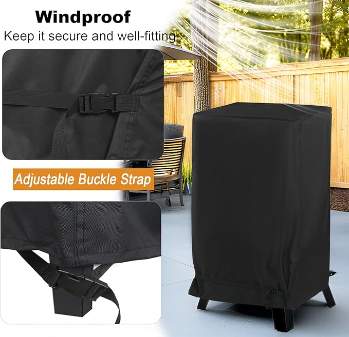 NettyPro Electric Smoker Cover, Heavy Duty Waterproof Vertical Smoker Cover - Image 5