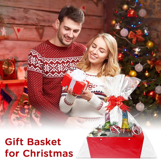 Tuanse 30 Pcs Basket for Gift Empty DIY Bulk Gift Basket Kit - Image 5