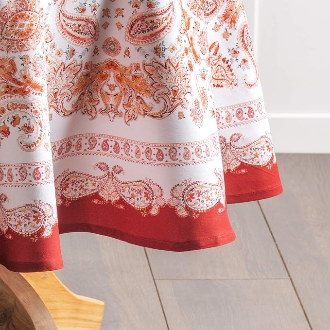 Maison d' Hermine Table Cloth Round Table 100% Cotton 63 Inches Fall Tablecloth - Image 7