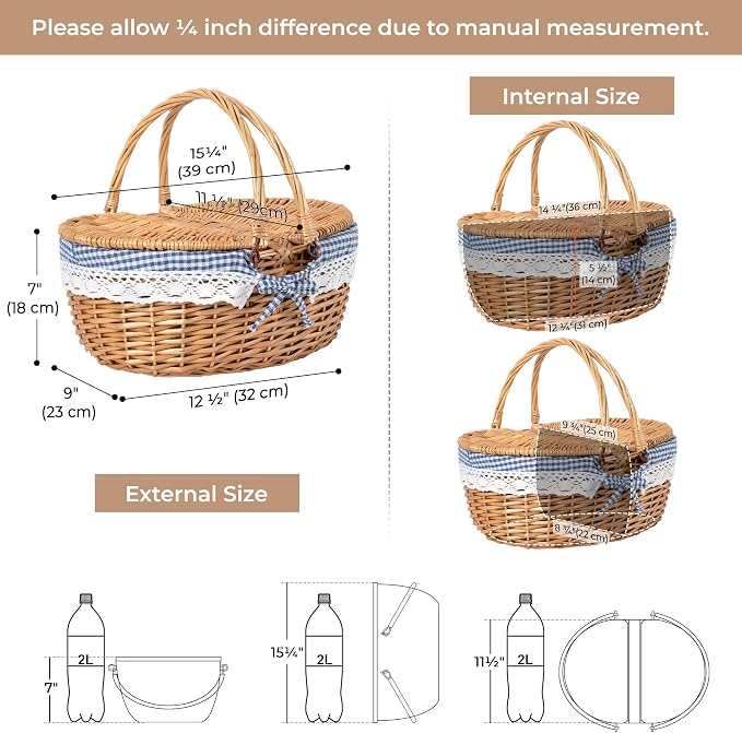 GRANNY SAYS Wicker Picnic Basket - Image 3