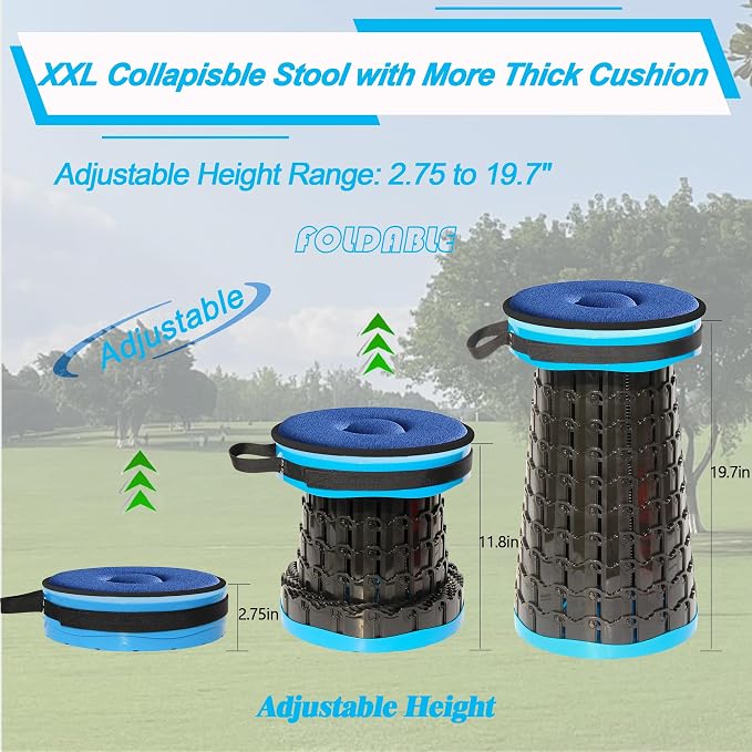 ALEVMOOM Upgraded XXL Collapsible Stool - Image 4