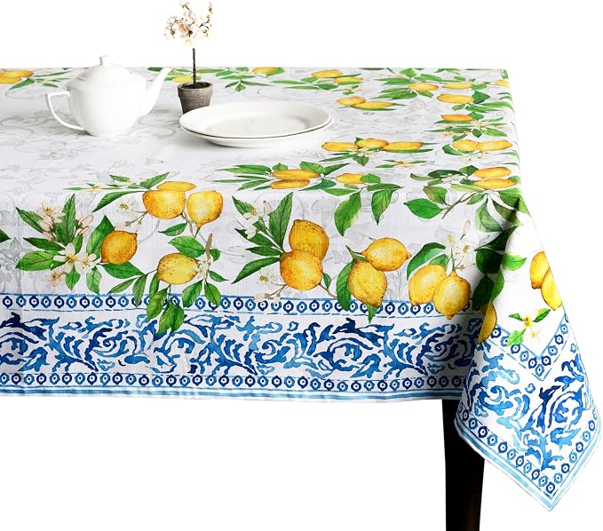 Maison d' Hermine Table Cloth Rectangle Table 100% Cotton 60 x 90 Inches by MaisondHermine