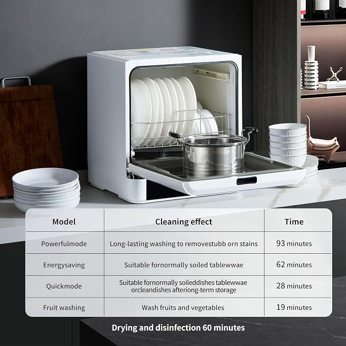 Countertop dishwasher, portable dishwasher, fully automatic, - Image 5