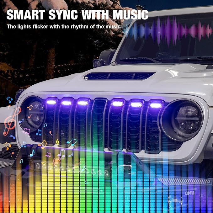 MAIKER RGB LED Grille Lights Compatible - Image 4