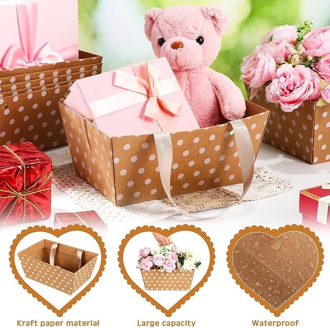 Pinkunn 48 Pcs Basket for Gifts Empty DIY Bulk Party Gift Basket Kit - Image 3