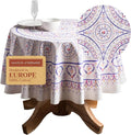 Maison d' Hermine Table Cloth Round Table 100% Cotton 63 Inches Tablecloth by MaisondHermine