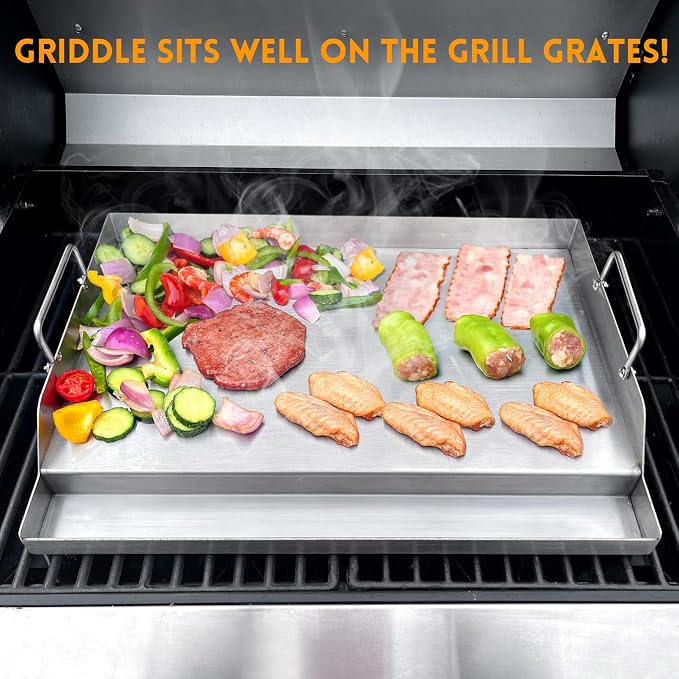 GGC Stainless Steel Griddle for Gas Grills, Universal Flat Top Griddle for Gas - Image 7