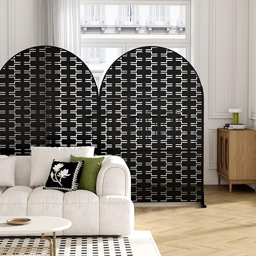 Casaphoria 72" H x 47" W Arched Metal Privacy Screen - Image 2