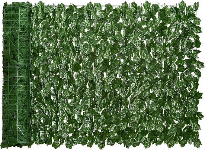 DearHouse Artificial Ivy Privacy Fence, 196.85x39.37inch Artificial Hedges by DearHouse