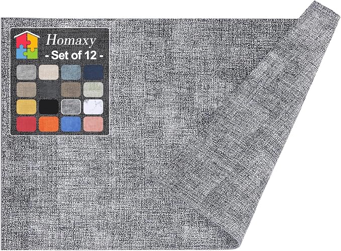 Homaxy Faux Leather Heat Resistant Placemats by Homaxy