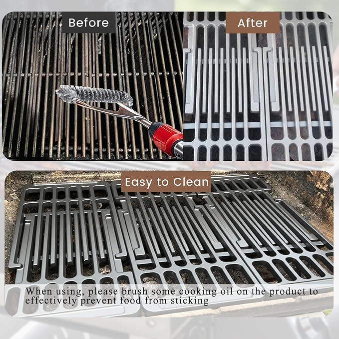 PCBZ0A 6 1/4 inch wide Adjustable Cast Iron Cooking Grate Replacement - Image 5