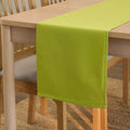 Encasa XO Table Runner 13"x104" Long | Cotton Canvas Fabric | Lime Green Solid by EncasaXO