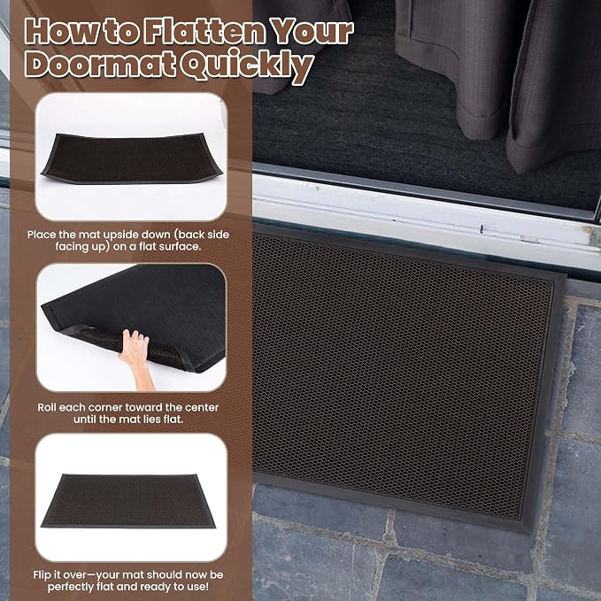 Outdoor Indoor Door Mats for Entryway, Heavy Duty and Durable All-Weather Entry - Image 7