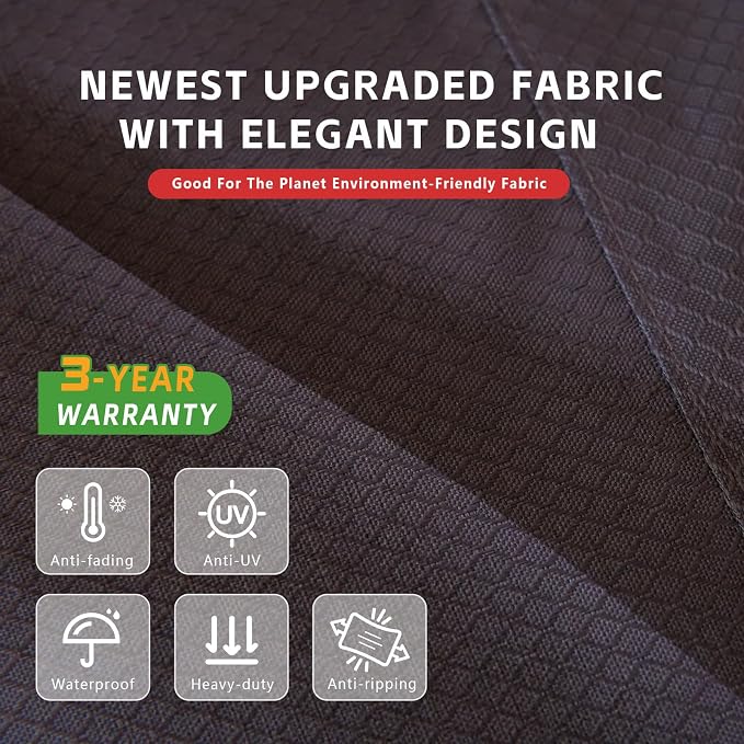 Round Patio Furniture Cover, Heavy Duty and Waterproof - Image 3