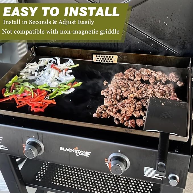 Rear Grease Gate for Blackstone Griddle, Blocks Food from Falling into Rear - Image 3
