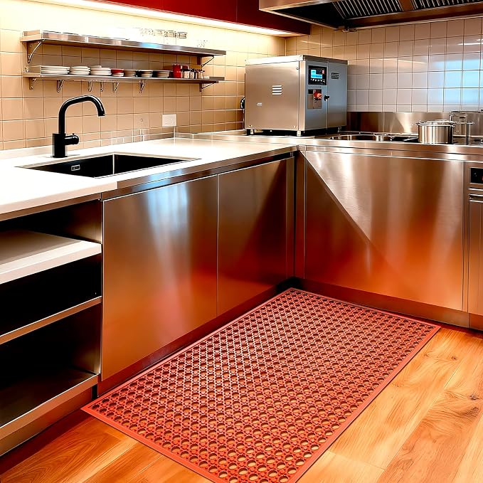 Outdoor Rubber Mat Kitchen Anti-Fatigue Entrance Floor Mats Commercial - Image 3