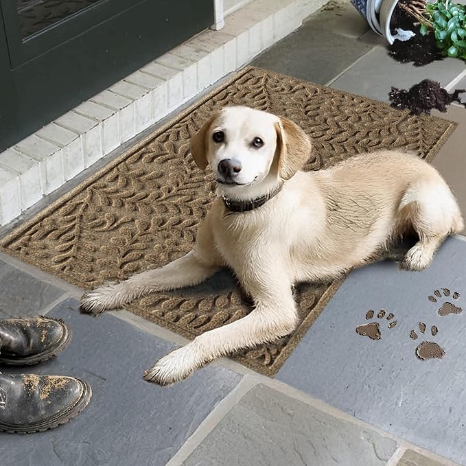 WaterHog Indoor/Outdoor Door Mat, Durable & Skid-Resistant Front Door Rug - Image 2