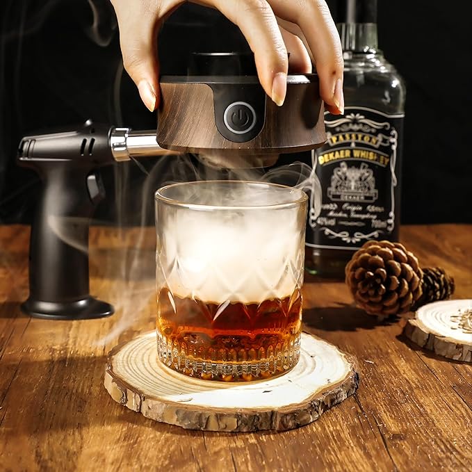 Electric Whiskey Smoker Kit, Luxurious Wooden Box, Heartfelt Christmas Gifts - Image 8