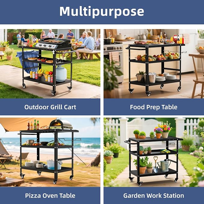 TOLEAD Outdoor Grill Cart, Grill Tables - Image 6