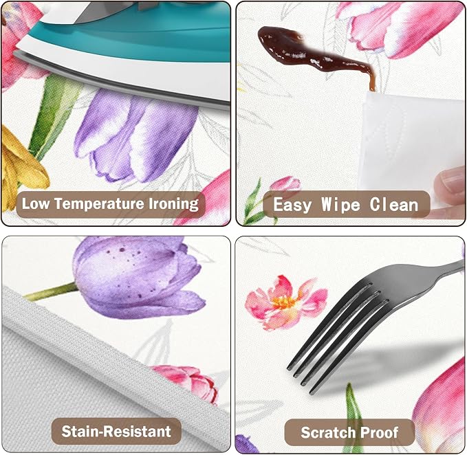 Spring Summer Easter Round Fitted Tablecloth - Image 5