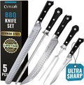 Cutluxe 5-Piece Butcher Knife Set – Slicing Carving Knife Set by Cutluxe