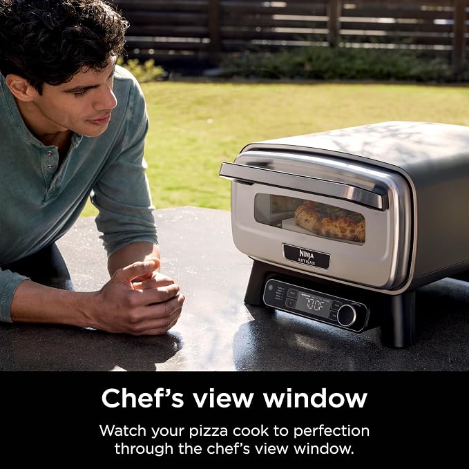 Ninja Artisan Outdoor Pizza Oven, 3-minute Pizza, Neapolitan, Thin Crust - Image 4