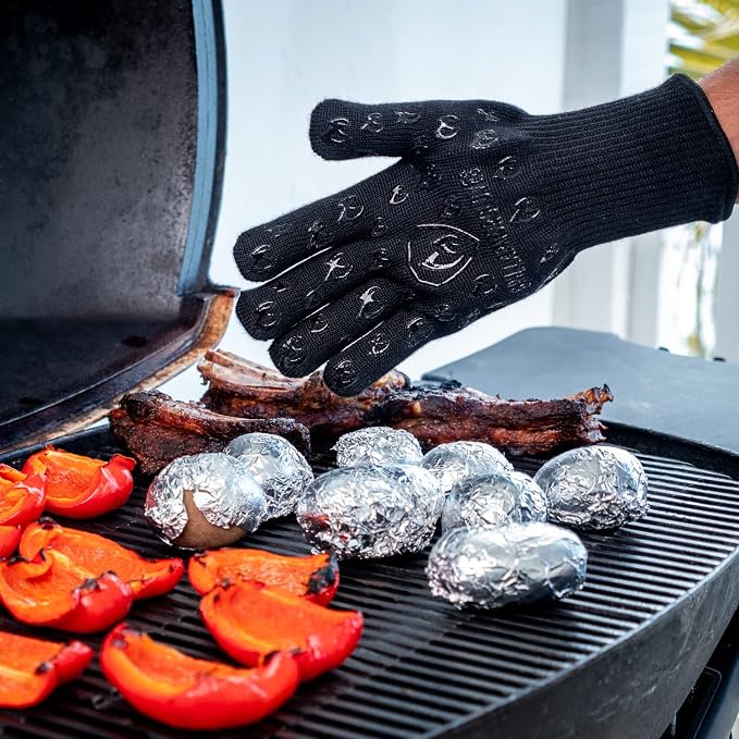 Grill Armor Oven Gloves – 932°F Heat, Fire & Cut Resistant Mitts - Image 4