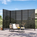 Modern Shade Metal Privacy Screen Outdoor 72" H x 48" W, Stable & Durable by MODERNSHADE