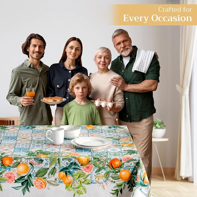 Maison d' Hermine Table Cloth Square Table 100% Cotton 54 x 54 Inches - Image 6
