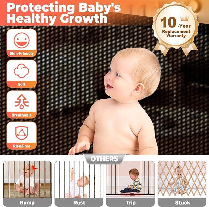 Retractable Baby Gates Dog Gate - Image 4