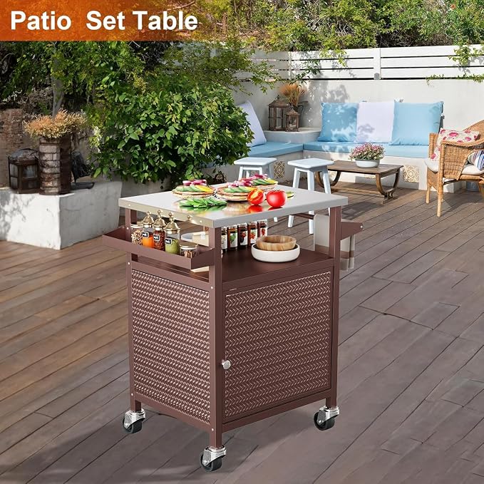 Outdoor Pizza Oven Table, Outdoor Table - Image 7